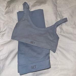 Set active dusty blue small matching set